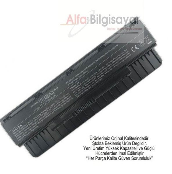 Asus A32Li9 A32N1405 N551 N751 G551 G771 G741 GL551 GL771 Batarya - 1