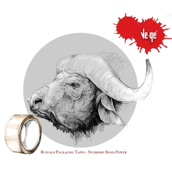 Vege Bufalo Koli Bandı 45x100 Şeffaf 6 Adet - Resim 3