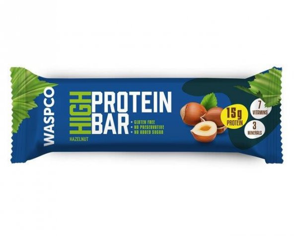 WasPco Fındıklı Protein Bar 50 Gr