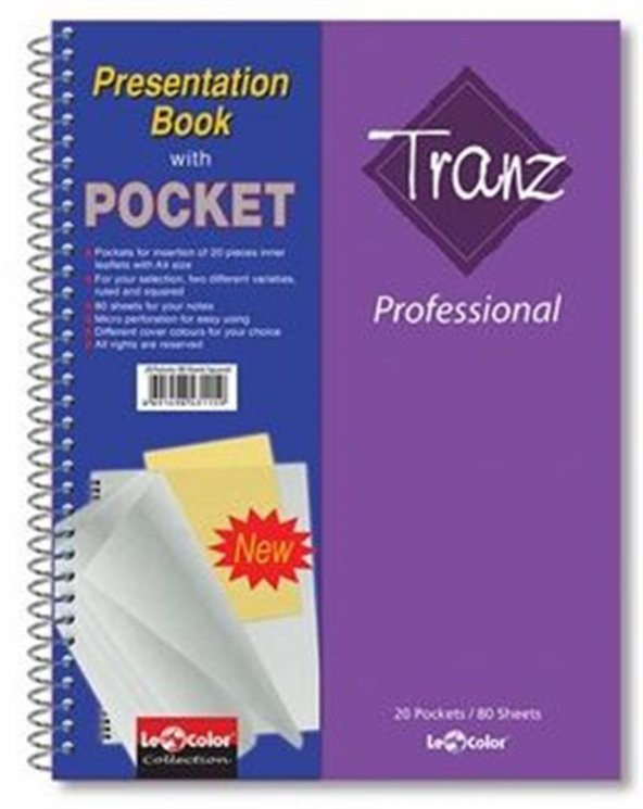 A4 Defter Kareli Dosyalı 160 Syf Mor