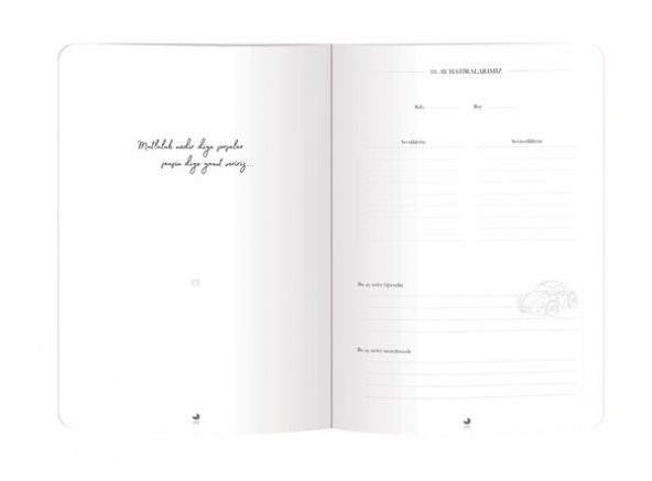 Bebek Anı Defter Albümü & Hamile Anne Günlüğü Pemb - 8