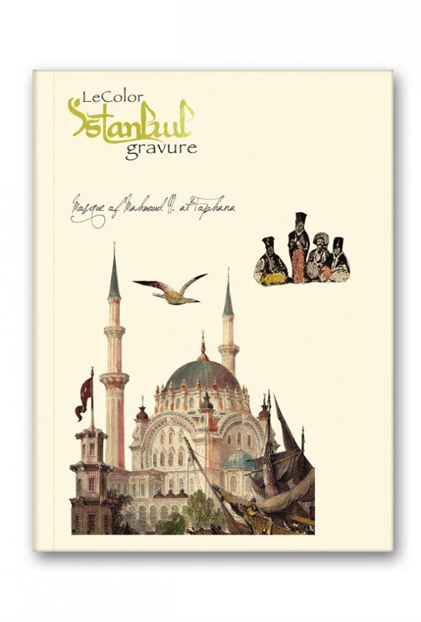 İstanbul Gravür Mini Journal Çizgili Tophane