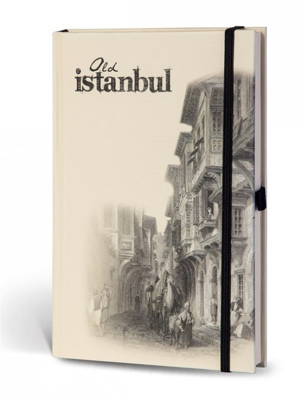 Eski İstanbul journal Çizgili Lastikli Cumbalı