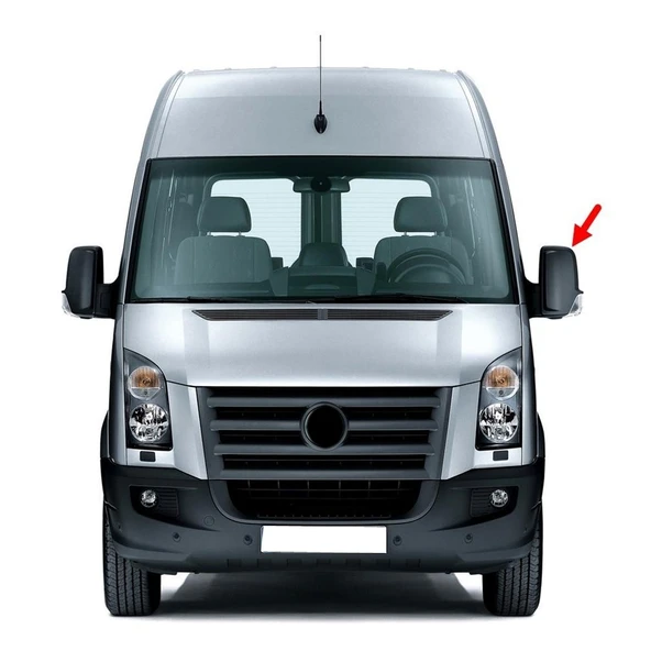 VW Crafter 2006-2016 Sol Dikiz Aynası Üst Camı Isıtmalı 2E0857587A