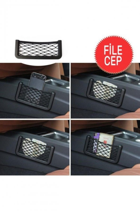 Oto Cep Telefon Ve Malzeme Filesi Araç Içi Ceplik - 2
