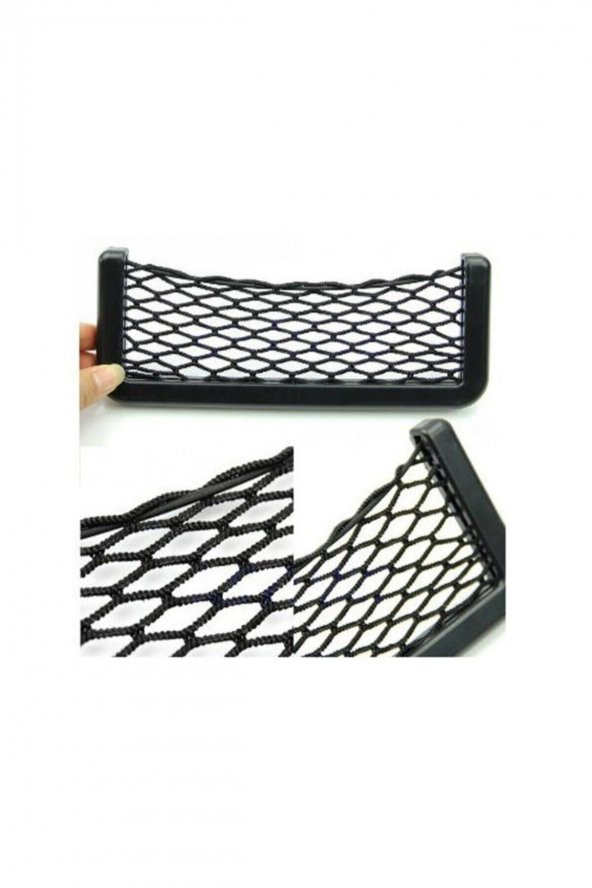 Araç Içi Fileli Pratik Göz Telefon Için Yapışkanlı Fileli Ceplik - 4