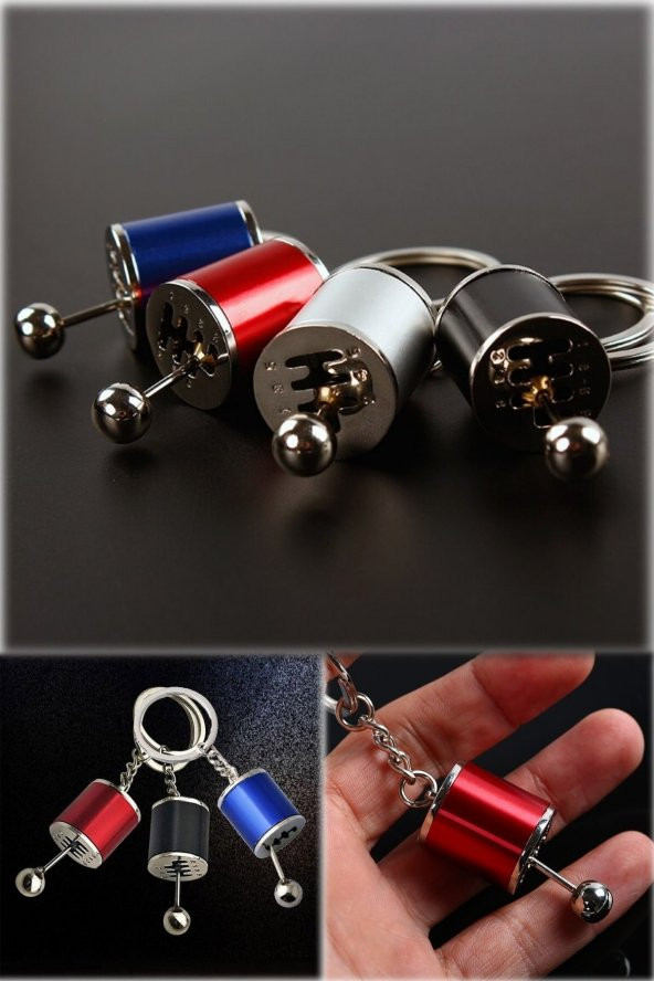 Hediyelik Anahtarlık Modifiyelik Vitesli Şanzıman Metal Şifter Hareketli Araba Kollu Vites Kutusu - 4