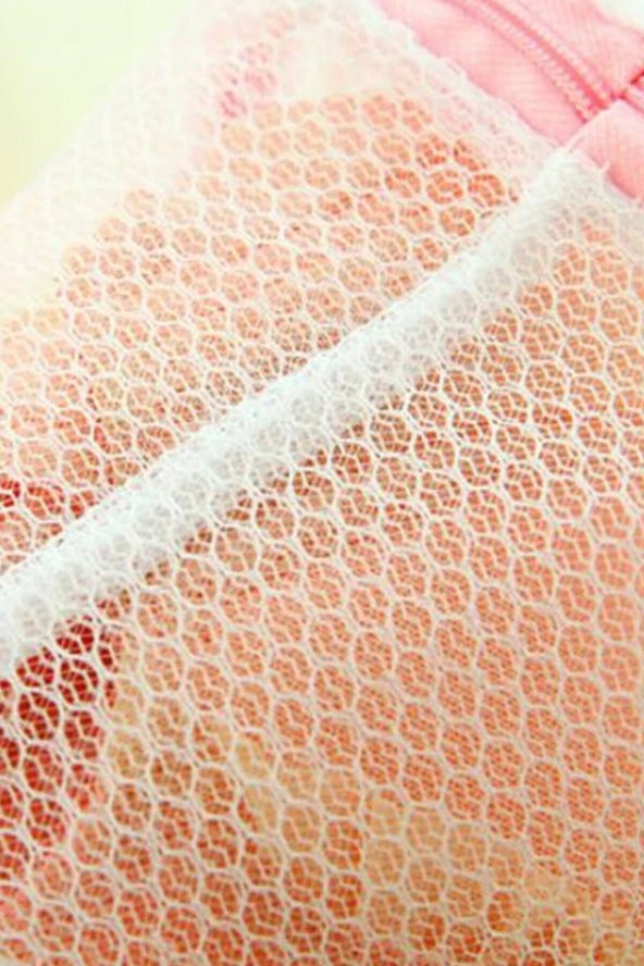 Sütyen Yıkama Çantası Sütyen Yıkama Hurcu Çamaşır Torbası Fermuarlı Sütyen Torbası Filesi - 6