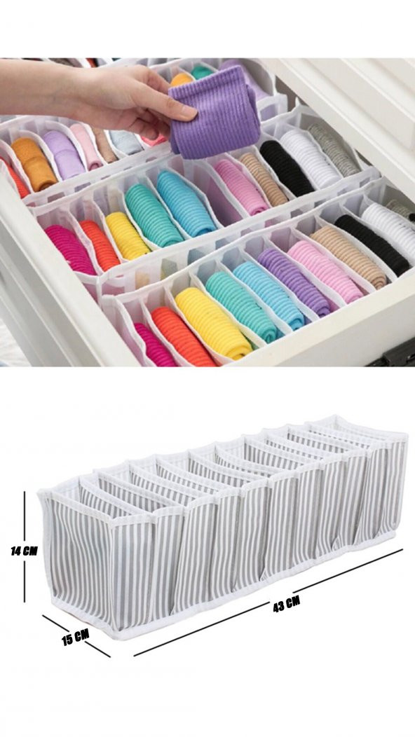 Çekmece Içi Akordiyon Organizer (M) - 15x43x14Cm ürün görseli