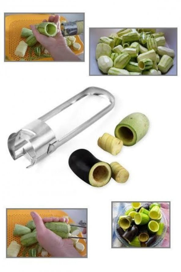 Dolmalık Biber Kabak Patlıcan Oyacağı Pratik Dolma Oyucu 2li Set ürün görseli