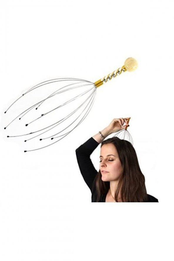 Kafa Masaj Aleti Baş Boyun Kafa Masaj Saç Kaşıma Teli - Resim 5
