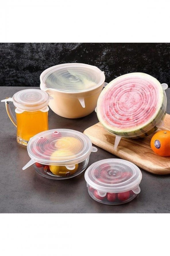 Silikon Streç Kapak 6lı Tencere Bonesi