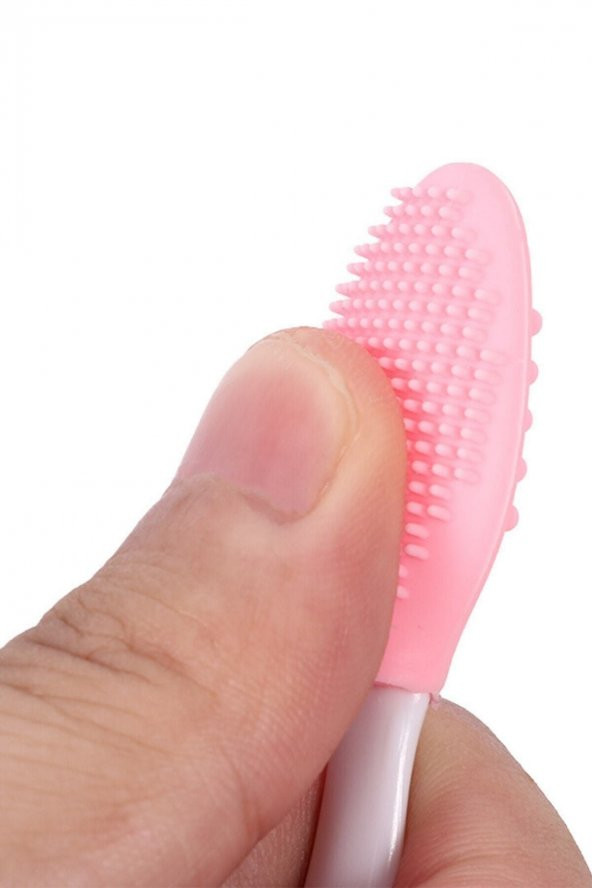 Cilt Temizleme Fırçası + Burun Siyah Nokta Temizleyici Dudak Peeling Fırça- Pembe - 7