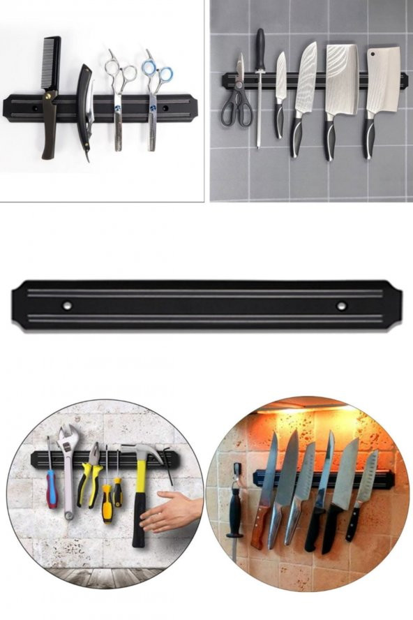 Mutfak Tezgah Duvar Için Uygun Ev Ve Işletmeler Için 55 Cm Bıçak Askısı Mıknatıslı Şeflere Özel Pro - 5