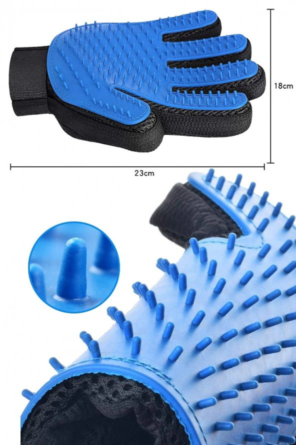 Profesyonel Kedi Köpek Tüm Irklara Uygun Profesyonel Tüy Toz Toplama Eldiveni ve Masaj Eldiveni - 4