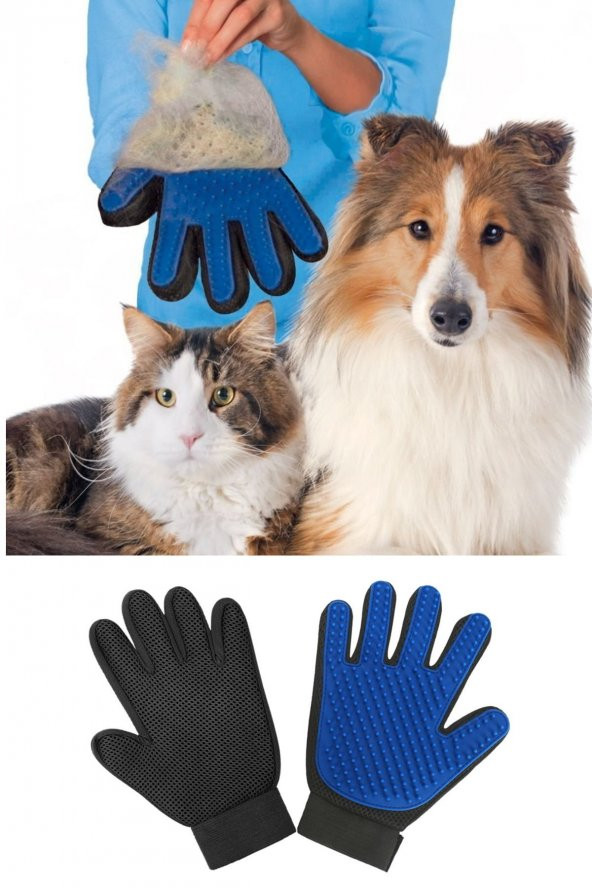 Profesyonel Kedi Köpek Tüm Irklara Uygun Profesyonel Tüy Toz Toplama Eldiveni ve Masaj Eldiveni - 6