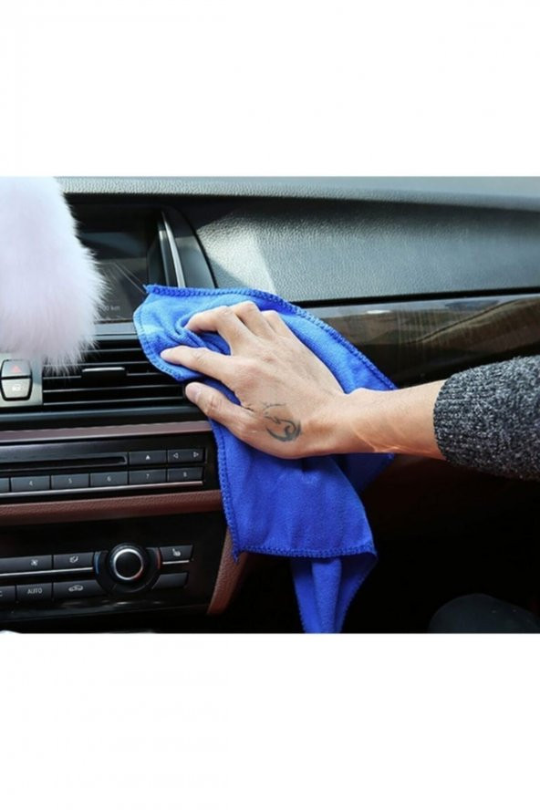 Nano Mikro Fiber Bez Araba Cam Bezi Oto Araç Teknoloji Yıkama Kurutma Temizleme Silme Bezi 50x40 - 3