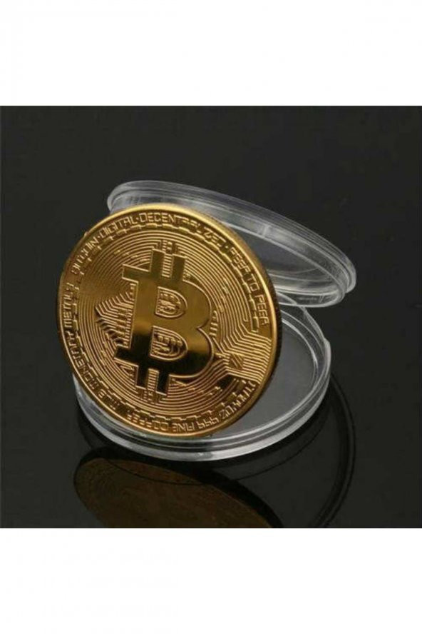 2 Adet Bitcoin Madeni Para Altın Rengi Hatıra Koleksiyon Değerli Kutulu (2x) - 2