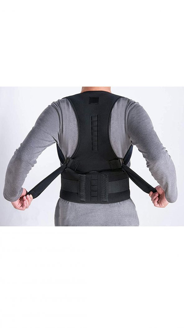 Dik Duruş Korsesi Kamburluk Önleyici Korse Erkek Bayan Sırt Omuz Dik Durmak Yürümek Için Korse - 4