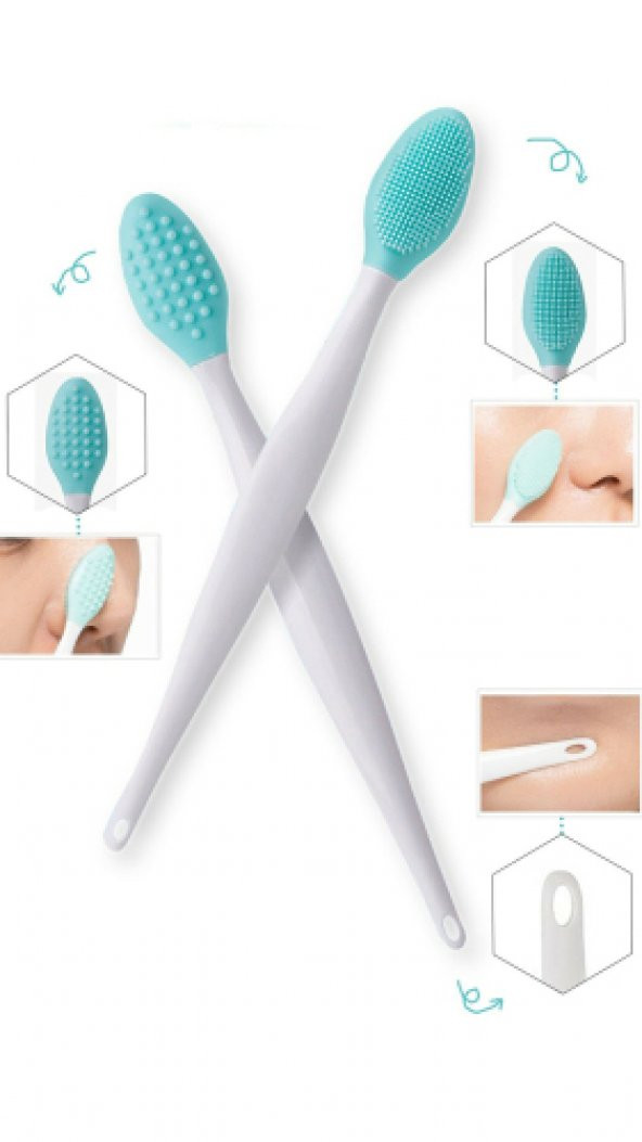 T Bölgesi Dudak Burun Gözenek Siyah Nokta Temizleyici Fırça - 2