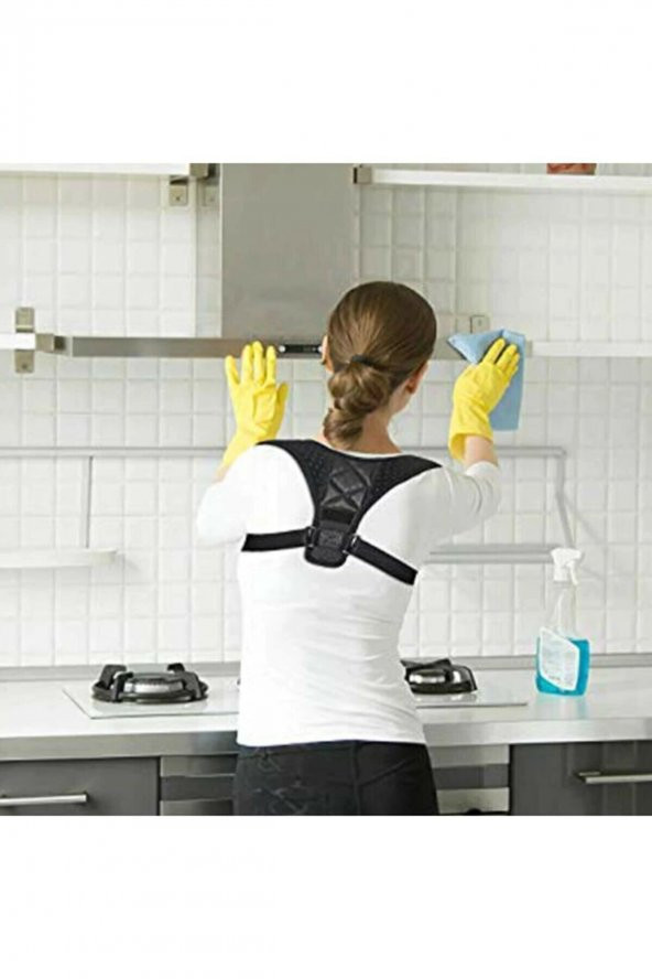 2 Li Set Dik Duruş Korsesi Kambur Önleyici Korse Omuz Bel Sırt Korsesi - 4