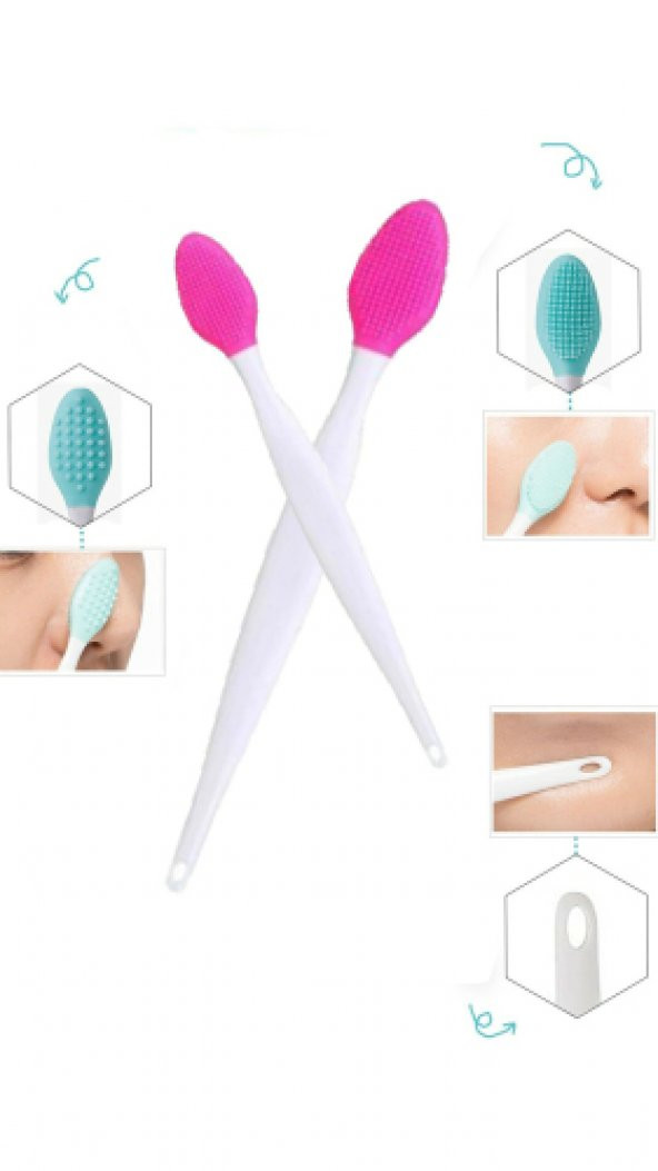 T Bölgesi Dudak Burun Gözenek Siyah Nokta Temizleyici Fırça - 4