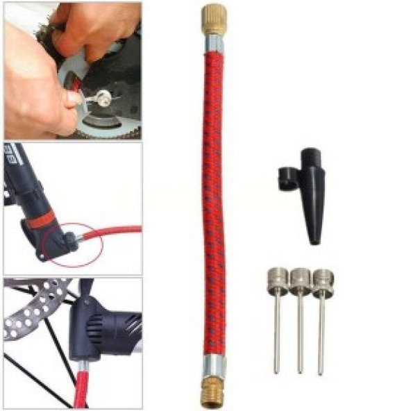 5 Parça Pompa İğne Seti Top Bisiklet Lastiği Şişirme İğneleri - 6