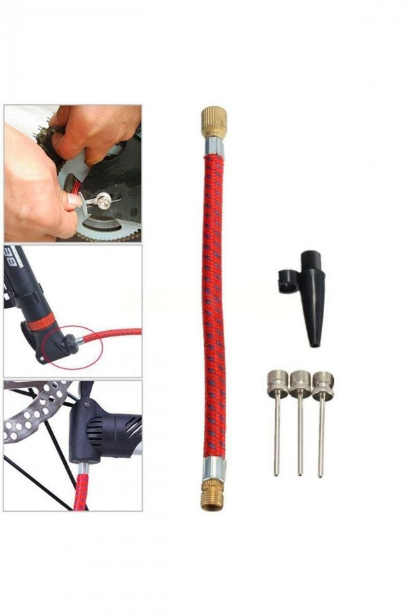5 Parça Pompa İğne Seti Top Bisiklet Lastiği Şişirme İğneleri - 6