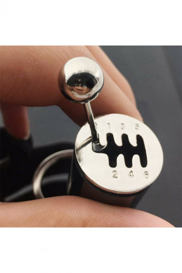 Hareketli Araba Kollu Vites Kutusu Anahtarlık - Resim 4