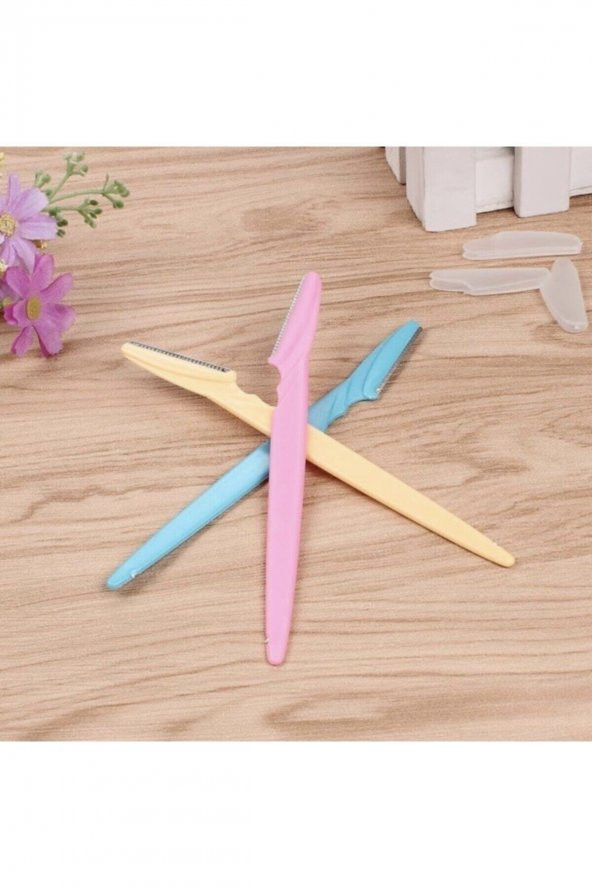 3lü Set Profesyonel Kaş Usturası Jileti Yedek Bıçaklı Kaş Düzeltici Şekillendirici - Resim 3