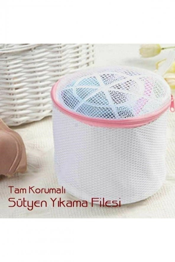 Sütyen Yıkama Filesi Tam Korumalı Hassas Çamaşır Yıkama Aparatı - 3