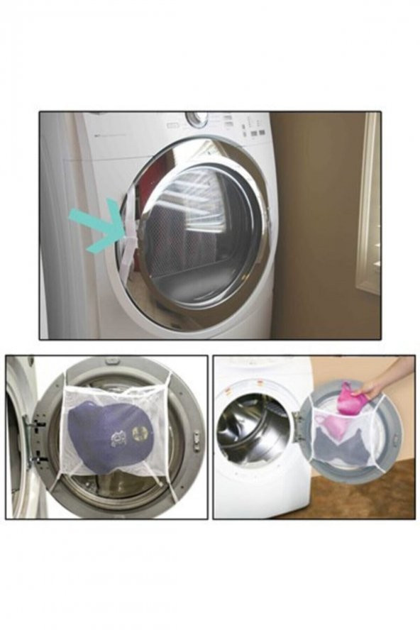 Ayakkabı Sütyen Yıkama Filesi Kapağa Bağlanan Çamaşır Çorap File - 3