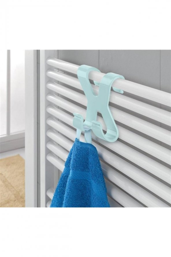 Pratik Kolay Taşımabilir Havlupan 2 Kancalı Banyo Askısı - 5
