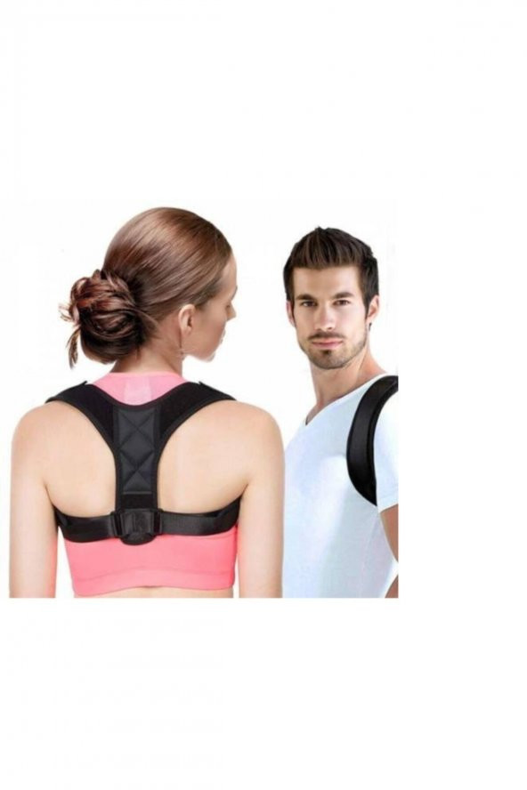 Unisex Siyah Kamburluk Önleyici Dik Duruş Korsesi