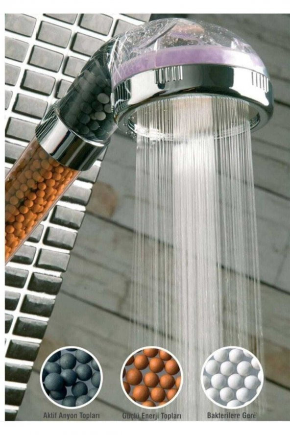 Doğal Mineralli Ve Su Tasarruflu Duş Başlığı