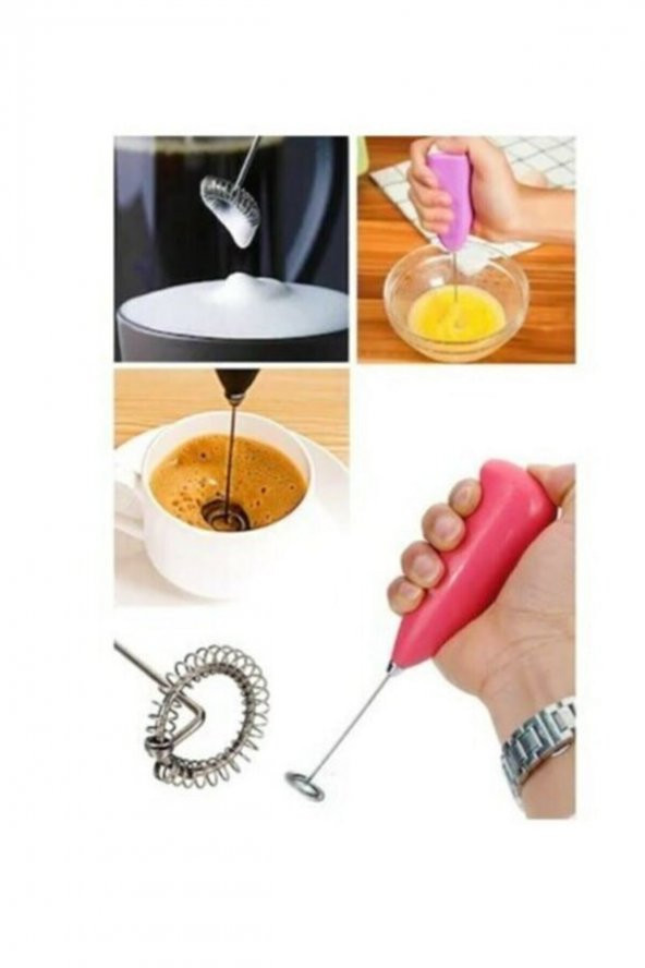 Süt & Kahve Köpürtücü, Pilli Mini Çırpıcı - 2