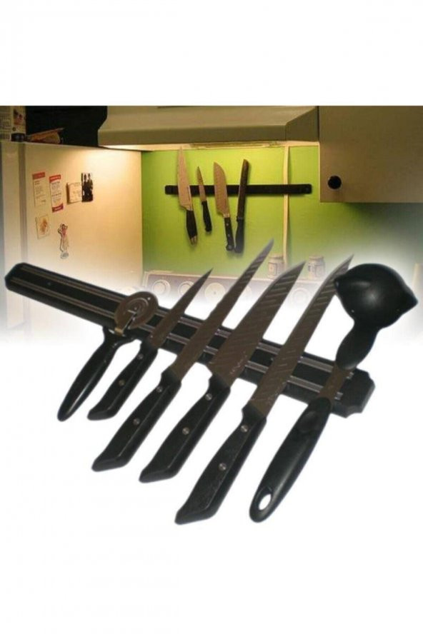 Mıknatıslı Bıçak Askısı Kepçe Tutucu Mıknatıs Askılığı 33 Cm - Resim 3
