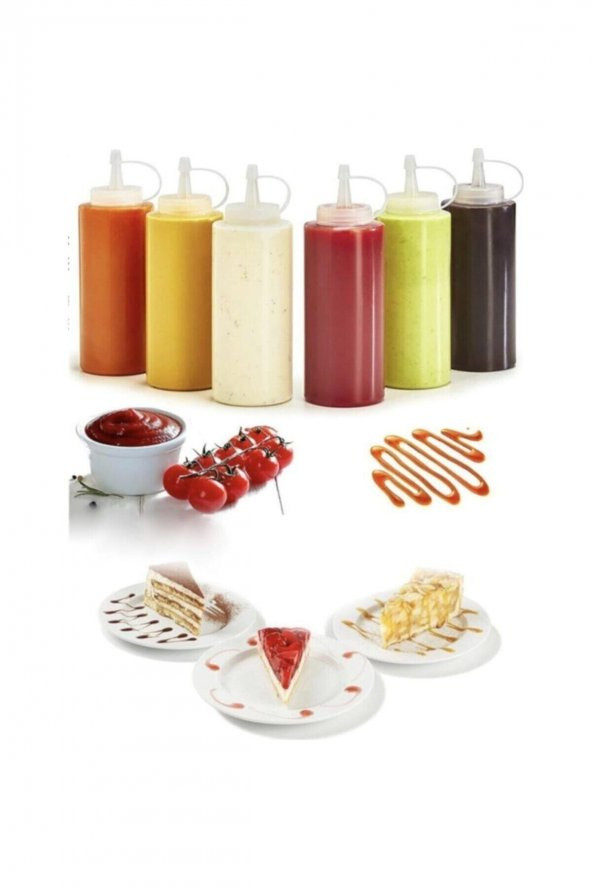 4 Adet Masterchef Yağlık Sosluk Şişesi 700 ml - Resim 4