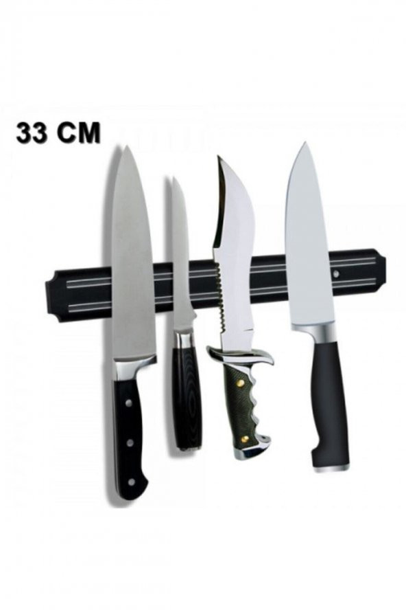 Mıknatıslı Bıçak Askısı Kepçe Tutucu Bıçak Tutucu Mıknatıs Askılığı 33 cm - 2