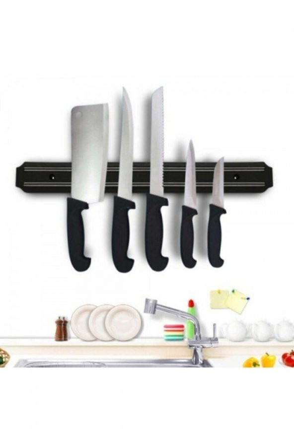 Mıknatıslı Bıçak Askısı Kepçe Tutucu Bıçak Tutucu Mıknatıs Askılığı 33 cm - 3