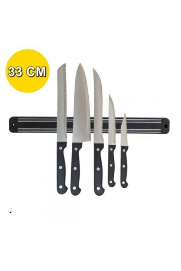 Mıknatıslı Bıçak Askısı Kepçe Tutucu Bıçak Tutucu Mıknatıs Askılığı 33 cm - 5