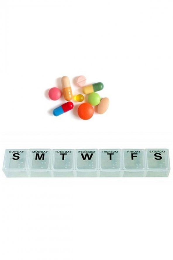 Kapaklı Haftalık Ilaç Kutusu ürün görseli