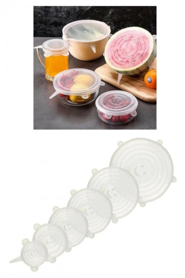 Silikon Streç Kapağı 6 Lı - Resim 3