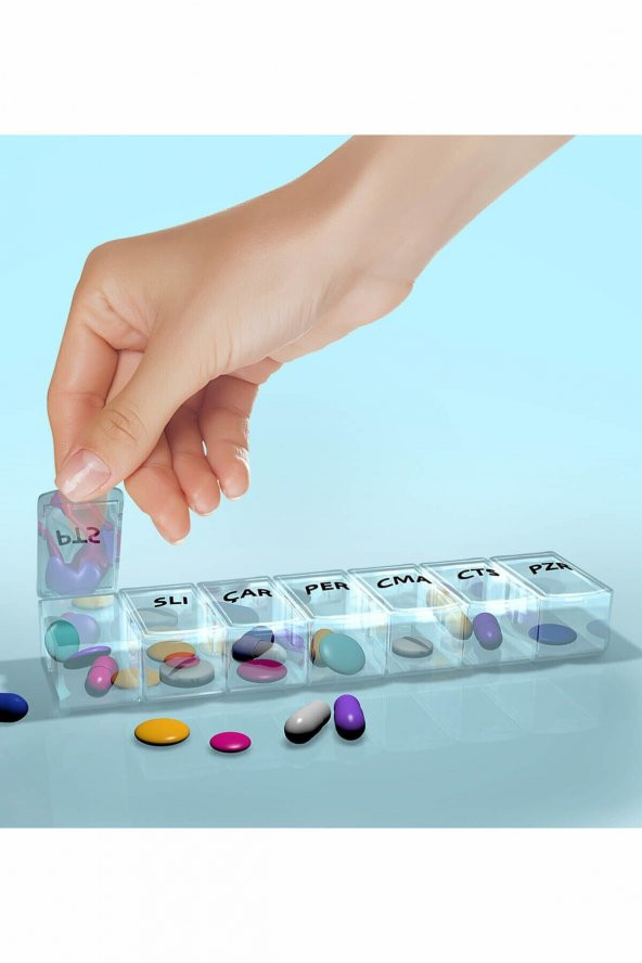 Kapaklı Haftalık Ilaç Kutusu ürün görseli