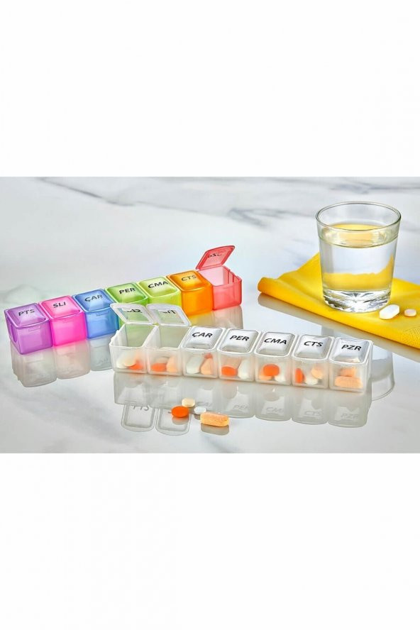 Kapaklı Haftalık Ilaç Kutusu - Resim 2