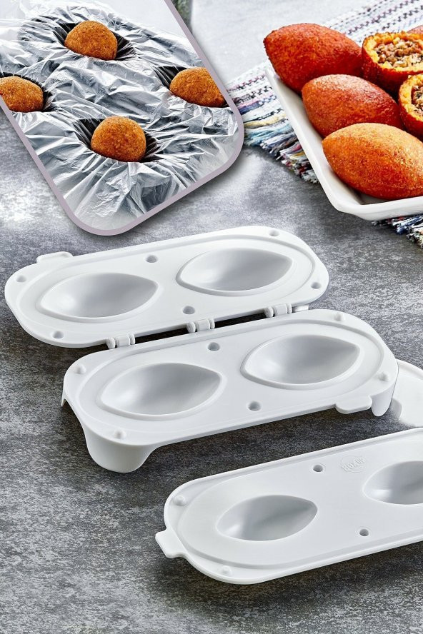 2li Pratik Içli Köfte Kalıbı Aparatı - Dolgulu Içli Köfte Yapma Aparatı