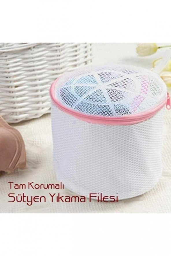 Sütyen Yıkama Filesi Tam Korumalı Hassas Çamaşır Yıkama Ap - 3