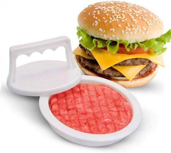 2x Hamburger ve Köfte Şekillendirici - Hamburger Press (2 ADET) - 3