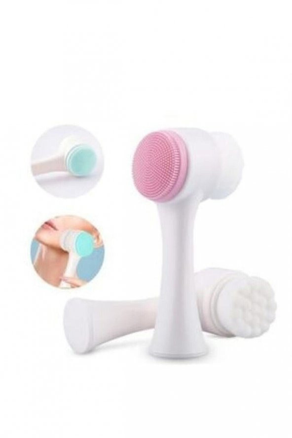 Pembe Care Yüz Temizleme Fırcası Çift Işlevli - 4