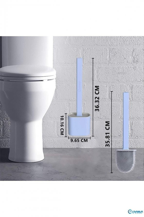 Tuvalet Fırçası Banyo Wc Temizlik Silikon Bükülebilir Fırça - 3